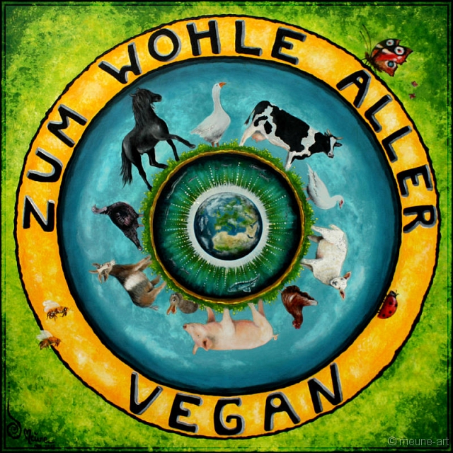 Zum Wohle Aller Acryl auf Leinwand; 100 x 100 cm; verkauft